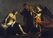 Alessandro Turchi Saint Agatha Attended by Saint Peter and an Angel in Prison France oil painting artist
